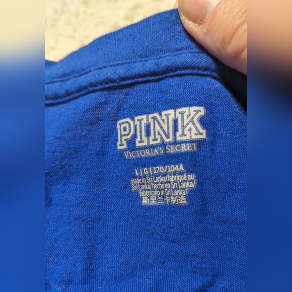 PINK Victoria's Secret Y2K Logo Hoodie and Long Sleeved Tee Bundle sz L - Picture 10 of 16